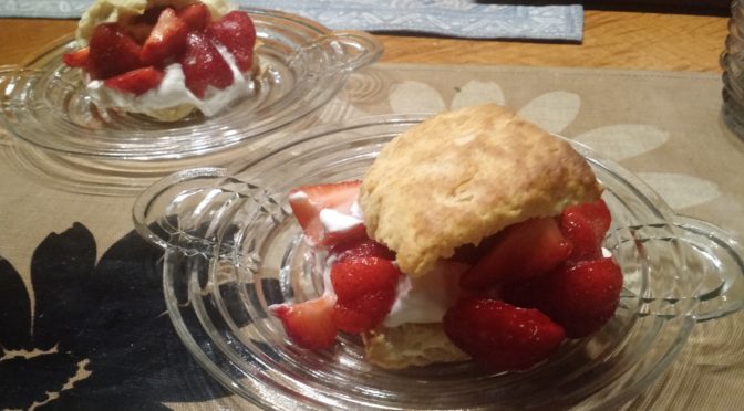 Strawberry Shortcake made with Toaster Biscuits