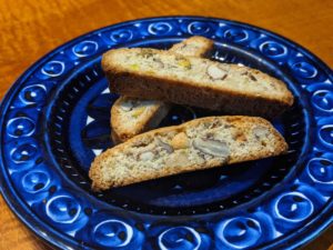 Cantucci, a kind of biscotti (cookie).