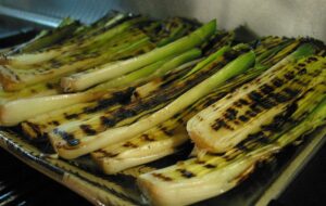 grilled leeks