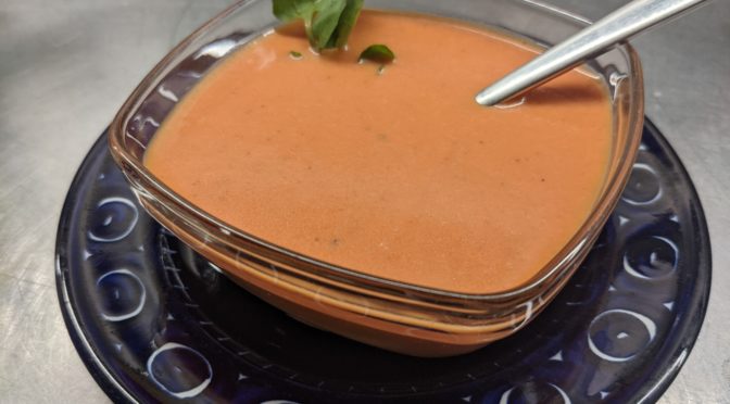 Salmorejo (cold Spanish tomato soup)